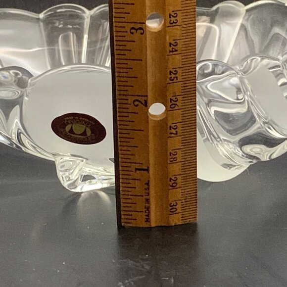 Vintage Walther Clear & Frosted Glass Fruit Bowl Made in Germany - Picture 9 of 11